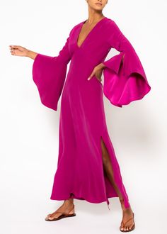 deep v silk dress Satin Finish V-neck Cocktail Dress, Glamorous Pink A-line Dress, Pink A-line Satin Dress For Evening, Pink V-neck Cocktail Evening Dress, Pink Silk A-line Midi Dress, Pink Silk V-neck Evening Dress, Silk Maxi Dress With Satin Finish And V-neck, Spring V-neck Satin Dress For Gala, Pink Silk A-line Evening Dress