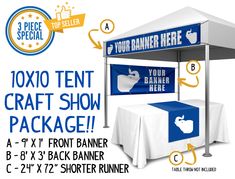 the 10x10 tent craft show package