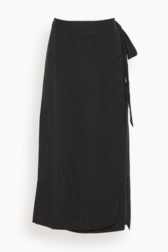 De Vera Wrap Skirt in Black Strappy Flats, Apiece Apart, Tanya Taylor, Cable Sweater, Gameday Outfit, Best Jeans, Platform Pumps, Blazer Dress, Ulla Johnson