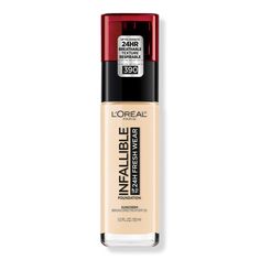 Infallible Fresh Wear 24HR Foundation - L'Oréal | Ulta Beauty Base Loreal, Loreal Infallible Foundation, Loreal Foundation, Infallible Foundation, Loreal Paris Makeup, Foundation With Spf, Loreal Infallible, Long Lasting Foundation, Loreal Paris Infallible