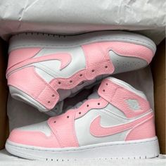 The Pink Custom Air Jordan 1 is a modern take on the classic Jordan 1 silhouette. Crafted with premium leather and a sleek, minimalist design, this stylish shoe is the perfect way to take your street-style look up a notch. Comfortably padded for a secure fit, the Air Jordan 1 will keep you looking and feeling good all day long. iends, family, that special someone, or yourself ✨ - Exactly as shown in the pictures. - Brand New & Authentic. 💯  - Hand Painted with attention to detail. 👨‍🎨  - Air Jordan 1 Custom, Jordan 1 Custom, Jordan 1 Pink, Custom Air Jordan 1, Custom Air Jordan, Buty Marki Nike, Custom Jordans, Boty Nike, Preppy Shoes