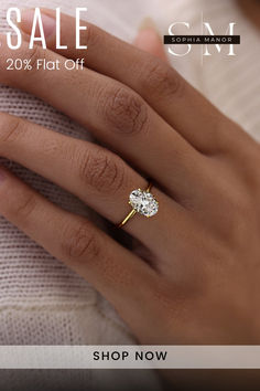 a woman's hand with a ring on it and the words sale 20 % off