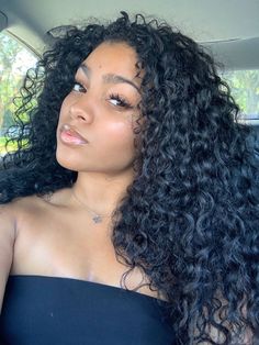 @TRUUBEAUTYS💧 Middle Part Curly Hair, Red Weave Hairstyles, Curly Hair Weave, Long Weave Hairstyles, Natural Hair Weaves, Straight Weave Hairstyles, Curly Weave Hairstyles, Braided Bun Hairstyles, Loose Waves Hair