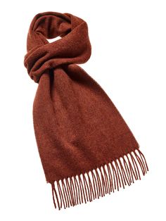 "The ultimate fashion statement, the Plain Luxury Scarf is the perfect accessory to compliment or enhance an Autumn, Winter or Spring outfit. A soft, warm and elegant scarf made from 100% Pure Merino Lambswool. Our Plain Luxury Scarves are available in a wide variety of colors which can either contrast or match your outfits. Seen here in Plain Rust Approx size incl. fringe 10\" x 75\" (w x l) This product is manufactured by Abraham Moon & Sons Ltd who have been producing quality wool product Rust Colored Shawl, Elegant Luxury Merino Wool Scarves, Luxury Elegant Merino Wool Scarves, Luxury Brown Bohemian Scarf, Luxury Fringe Scarves For Fall, Luxury Brown Pashmina Scarf, Casual Brown Scarves, Luxury Brown Scarves For Women, Luxury Brown Elegant Scarves