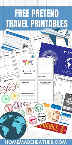 the free travel printables for kids