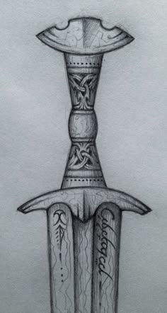 Drawings Of Swords, Sketches Of Swords, Cedarlore Forge, Longsword Drawing, Fantasy Longsword Art, Model Tattoo, Arte Viking, Longsword Fantasy Art Swords, Drawing Superheroes