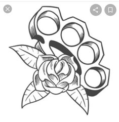 Brass Knuckle Tattoo, Stencils Ideas, Traditional Tattoo Stencils, Tattoo Banner, Rose Tattoo Stencil, Cool Tattoo Drawings, Cross Tattoos For Women, Knuckle Tattoos, Roses Tattoo