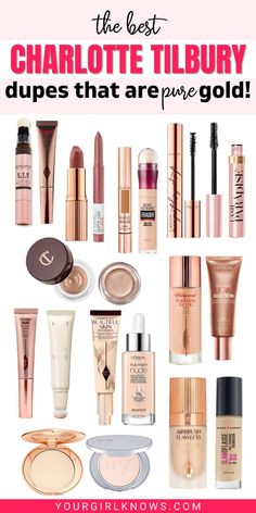 We all love Charlotte Tilbury's iconic makeup products, but sometimes they can be a little pricey. Fear not though, because we've hunted down some amazing dupes for her most popular items! Check out our list and see which ones are the closest to the real thing. Best Make Up Brands For Women Over 50, Make Up Foundation Best, Drugstore Bridal Makeup, Best Drugstore Makeup Over 40, Best Drugstore Makeup 2023, Drugstore Makeup 2023, Cool Toned Makeup Looks, Best High End Foundation