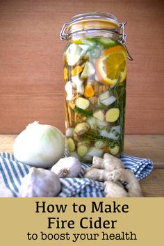 How to Make Fire Cider - Golden Thyme Homestead Apple Cider Vinegar And Honey, Apple Cider Vinegar Tonic, Apple Cider Vinegar Remedies, Winter Fire, Vinaigrette Salad