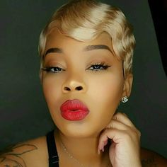 Finger Waves Short Hair, Gatsby Hair, Finger Wave Hair, Finger Wave, Real Hair Wigs, Finger Waves, 100 Human Hair Wigs, Human Wigs, Pixie Cut Wig