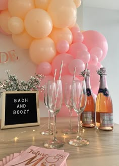 Bachelorette decor Bachelorette House Party Ideas, Bachelorette Hotel Party Ideas, Bachelorette Classy Ideas, Bachelorette Party Set Up Ideas, Minimal Bachelorette Party Decorations, Batchloret Party Decor, Bachelorette Hotel Decorations, Shades Of Pink Bachelorette Party