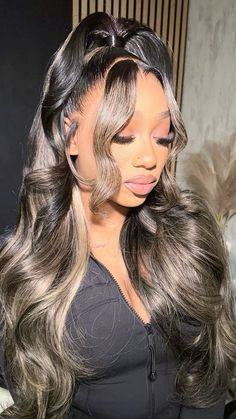 Blonde Body Wave, Weave Styles, Lace Front Wigs Human Hair, Women's Wigs, Highlights Brown Hair, Black And Blonde, Hot Hair Styles, Wigs Human Hair