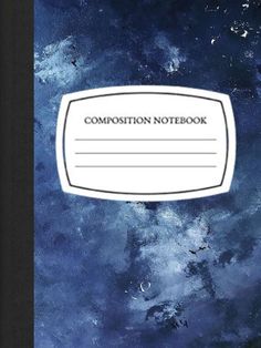 an image of a book cover with the title composition notebook written in white on it