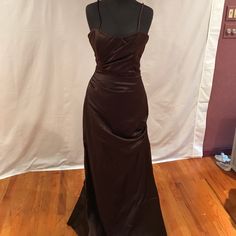 Stamp On Back Take As Is Brown Gown, Chocolate Brown, On Back, Strapless Dress, Size 12, Stamp, Womens Dresses, Dresses, Women Shopping