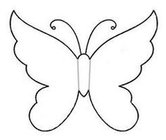 the outline of a butterfly with wings