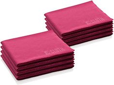 pink napkins stacked on top of each other