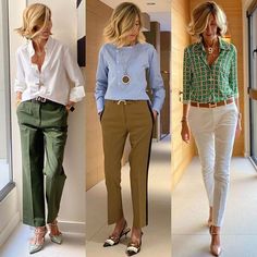 Green Pants, 가을 패션, Fashion Over 50, 50 Fashion