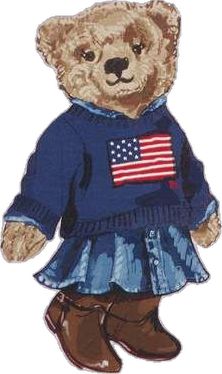 Teddy Outfit, Ralph Lauren Polo Bear, Flag Sweater, Bear Drawing, Teddy Bear Pictures, Character Inspired Outfits, American Baby, Soyut Sanat Tabloları