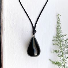 Adjustable Necklace Ft. A Natural Obsidian Stone In A Form Of A Round Tear Drop (Approx. 3/4”) Placed In A Black Waxed Polyester Thread. Finished W/ A Sliding Closure Knot! : Adjustable (Opens Up To 26") : #Necklace #Healingcrystals #Crystals #Metaphysical #Chakras Gemstones Quartz Spiritual Energy Reiki Witchy Wicca Magick Occult Oddities Tarot Gothic Rocker Kawaii Cottagecore Fairycore Faerie Aesthetics Boho Chic Hippie Bohemian Beach Summer Surfer 90s Y2k 2000 Black Handmade Teardrop Necklace, Handmade Black Teardrop Necklace, Black Adjustable Teardrop Pendant Necklace, Chakras Gemstones, Sf Moma, Kawaii Cottagecore, Leather Beaded Necklace, Pride Necklace, Forever Necklace