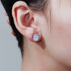 Made from our most loved cut, the oval CZs reflects the most light and glimmer. The 4-prong set CZ shines with maximum shimmer. Each of our stones is conflict-free, making every single stone hand-picked. Each of our diamonds is unique. This earring is a unique addition to your statement jewelry collection. Each stone we handpick is made with love. DESIGN Prong-set, oval-cut Cubic Zirconia STONE 8 x 6mm Oval-cut Cubic Zirconia stone METAL Platinum-plated Sterling Silver CLASP TYPE Post & Nut CARA Dessert Gifts, Single Stone, Cz Diamond, 3 Carat, Gold Plated Sterling Silver, Hand Picked, Statement Jewelry, Oval Cut, Prong Setting