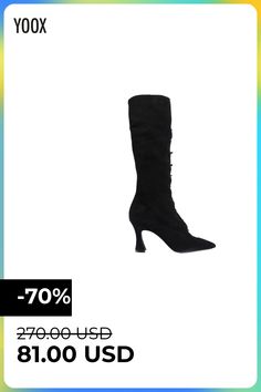 Black Knees, Fashion And Design, Black Heels, Knee Boots, Kitten Heels, Fashion Shoes, Womens Boots, Black Women, Boots