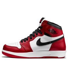 Air Jordan 1 High'The Return' BG Varsity Red/Black-White 768862-601 Air Jordan 1 Red And Black, Vapour Max Nike, Nike Sacai, White Basketball Shoes, White Jordans, Nike High, Streetwear Fits, Womens Air Jordans, Cute Nikes