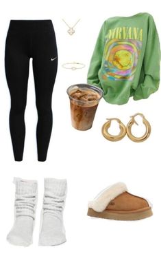 Volleyball Leggings, Estilo Indie, Casual Preppy Outfits, Trendy Outfits For Teens, Casual School Outfits, Lazy Day Outfits, Rock Punk