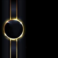 a black and gold background with a circular design