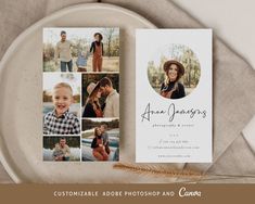 an open photobook with photos on it and the words, customize about photography and comfort