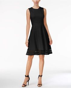 Calvin Klein Illusion-Trim Fit & Flare Dress, #calvin klein, #ck, #calvin klien, #calvin klein underwear, #calvin klein dresses, #calvin klein men underwear, #calvin klein outlet, #calvin klein bra, #calvin klein womens underwear, #calvin, #calvin klein jeans, #calvin klein sports bra, #calvin klein shoes, #calvin klein backpack, #calvin klein perfume, #calvin klein handbag, #calvin klein jackets, #calvin klein bag Dresses For Apple Shape, Sparkly Prom Dress, Below The Knee Dresses, Strapless Prom Dress, The Little Black Dress, Plain Dress, Black Cocktail