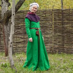 🌿💪 Crafted in the heart of Europe! Natural materials! Step back in time with our exquisite medieval outer gown, crafted especially for women who appreciate historical authenticity and timeless elegance in their costumes. Made from luxurious wool with a linen lining, this gown is a true testament to medieval craftsmanship. 🛒 Visit our shop on Etsy: https://www.etsy.com/pl/shop/SPESMedievalMarket  📝 Key Features  ◾ Authentic Medieval Design: Crafted with historical accuracy in mind, our gown c Elven Style Medieval Dress For Medieval Festivals, Elvish Medieval Dress For Festivals, Elvish Medieval Dress For Larp, Medieval Dress For Larp And Medieval Festivals, Elvish Medieval Dress For Larp And Festivals, Elven Medieval Dress For Larp With Historical Design, Medieval Dress With Historical Design For Fantasy Events, Viking Style Medieval Dress For Costume Parties, Viking Style Medieval Dress For Festivals And Costume Parties