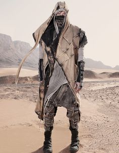 Desert Clothes, Photo Bashing, Lucky Dancer, Desert Clothing, Festival Outfits Men, Techwear Outfits, Trend Forecast, Apocalyptic Fashion, Urban Commuter