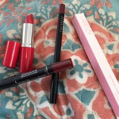 Doucce Matte Lip Crayon 405 Winterberry... Laritzy Lip Pencil Cabernet And Clinique Lipstick (Swatched A Few Times) In Ginger Flower. Other 2 Brand New Clinique Lipstick, Ginger Flower, Lip Crayon, Lip Set, Lip Crayons, Lip Pencil, Matte Lip, Matte Lips, Crayon