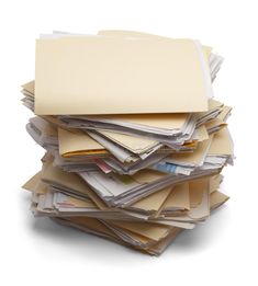 a stack of papers on top of each other stock images and clippings are included in this image