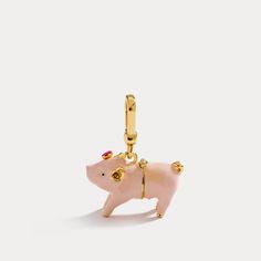 Pink Pig Pendant Necklace aims to arouse people??s enthusiasm of life, reminding them to live in the moment and enjoy the life they earn. It's a good choice to give this pig necklace, a piece of fine jewelry from Selenichast jewelry store, to someone you love to wish him/her joys and happiness. Pig Necklace, Simple Gift Wrapping, Enamel Necklaces, Sweet Fragrances, Brass Necklace, Simple Gifts, Animal Jewelry, Gold Charm, Chain Pendants