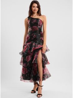 JJ's House Polyester Floral One Shoulder Summer Spring A-line General Plus Back Zip Sweet & Flow Print & Floral Other Colors Height:5.8ft（176cm） Bust:32in（82cm）Waist:24in（61cm）Hips:35in（89cm） Ankle-Length Black Florals Sleeveless Cocktail Dress. #JJ's House #Polyester #Floral #OneShoulder #Summer #Spring #Aline #General #Plus #BackZip #Sweet&Flow #Print&Floral #OtherColors #AnkleLength #Black #Florals #Sleeveless #CocktailDress Floral Cocktail Dress, Cocktail Dresses, Ankle Length, Party Dress, One Shoulder, Cocktail Dress, A Line, Spring Summer, Floral