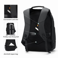 Fenruien Waterproof Backpacks USB Charging School Bag Anti-theft Men Backpack Fit 15.6 Inch Laptop Cheap Anti-theft Standard Backpack, Cheap Anti-theft Softback Backpack, Cheap Everyday Anti-theft Backpack, Cheap Rectangular Anti-theft Backpack, Cheap Black Anti-theft Backpack, Cheap Men's Anti-theft Backpack, Cheap Anti-theft Softback Bags, Cheap Casual Anti-theft Backpack, Versatile Cheap Anti-theft Backpack