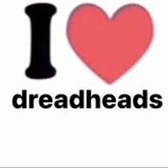 i love dreadheads sticker on a white background with the word dreadheads