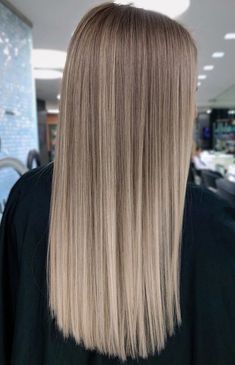 Balayage Straight Hair, Blonde Hair With Roots, Perfect Blonde Hair, Relief Painting, Summer Blonde Hair, Cool Blonde Hair, Brunette Hair With Highlights, Straight Blonde Hair