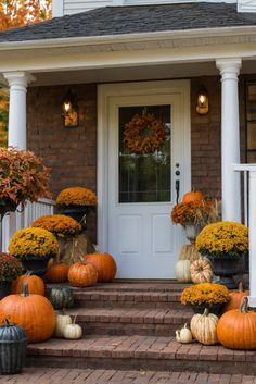 Fall Furniture , Autumn Cozy Fall ,Decor Easy Fall ,
Decor Neutral Fall ,Decor Fall ,Decor Inspiration ,Fall Decor Ideas October Front Porch Decor, Fall Decor For Front Porch, Autumn Porch Decor, Summer Planters, Porch Fall Decor