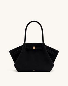 Large Tote Bag Black Faux Suede Women bag - JW PEI Hana Medium Size Handbags, Jw Pei Hana Tote Bag, Suede Brown Bag, Medium Size Purse, Black Work Bag, Work Bags For Women, Affordable Bags, The Row Bag, Luxury Tote Bag