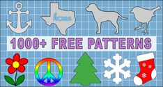 this is an image of 100 + free patterns