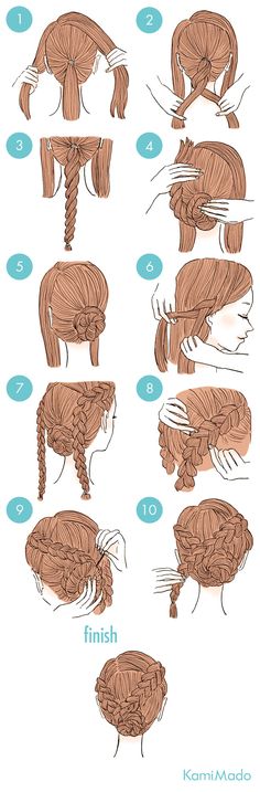 Super easy braids Trendy We Fryzurach, Cute Quick Hairstyles, Cute Simple Hairstyles, Simple Wedding Hairstyles, Easy Hairstyle, Kraf Diy, Hair Updo