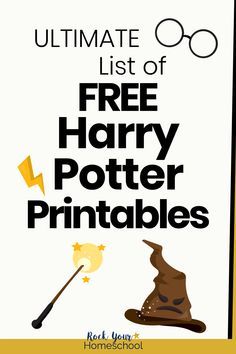 the ultimate list of free harry potter printables