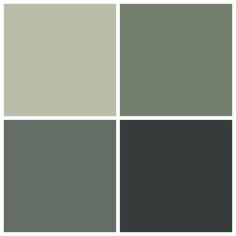 four different shades of gray and white, with the same color scheme in each square