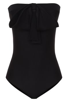 Bain Couture Black Strapless Swimsuit Product Elegant Evening Bodysuit In Elastane, Chic Fitted Halter Neck Swimwear, Chic One-piece Bodysuit, Sleeveless Bodysuit For Evening, Elegant Strapless Bodysuit For Spring, Sleeveless Elastane Bodysuit For Evening, Elegant Black Swimwear For Night Out, Chic Strapless Party Swimwear, Evening Black Lined Swimwear