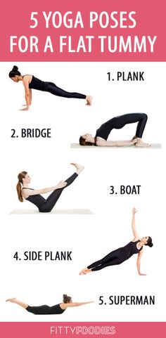 the 5 yoga poses for a flat tummy