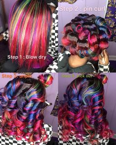 Short Curly Hair Styles, Wild Hair Color, Cotton Candy Hair, Trending Hair, Bold Hair Color, Cute Hair Colors, Creative Hair Color, Candy Hair, Dyed Natural Hair