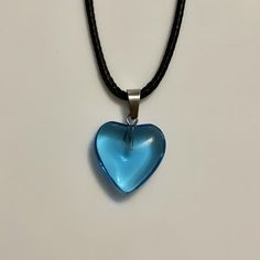 "* Beautiful Handmade Ocean Blue Glass Heart Pendant With Waxed Cord, Heart, Love, I Love You Necklace, Anniversary/Valentine/Christmas Gift  * Size: 45cm + 5cm Extension  2mm thickness  * If you want a shorter Necklace length (14\" or 16\") - Message me * Heart Size: 20 x 20mm * Many hearts and other items are in my listings. buy any 3 or more items and get 10% Discount  * Please Note: The Buyer is responsible for any return postage costs * Items are posted by Royal Mail ( Free Shipping ) * All Artificial Jewellery is suggested to be kept out of the reach of water as it may tarnish * If you have any questions, please do not hesitate to contact me :) ⭐️ Check out my other items for Great Jewellery at Affordable Prices ⭐️" Blue Heart Necklace, Ballet Beauty, Artificial Jewellery, Glass Heart, Heart Love, Short Necklace, Blue Heart, Valentine Gift, Love Necklace