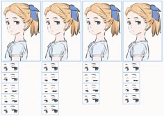 Blinking Animation Frames, Funny Drawings